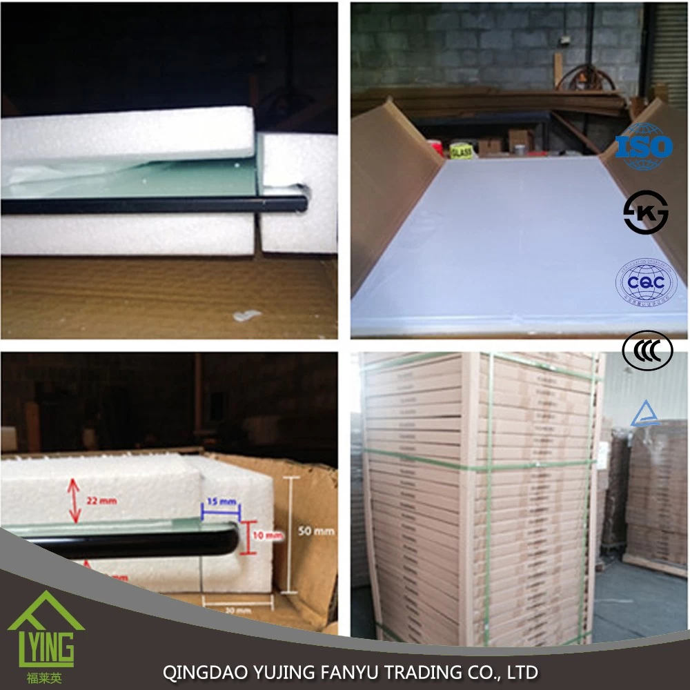 China 12mm clear tempered glass with fine polished edge manufacturer