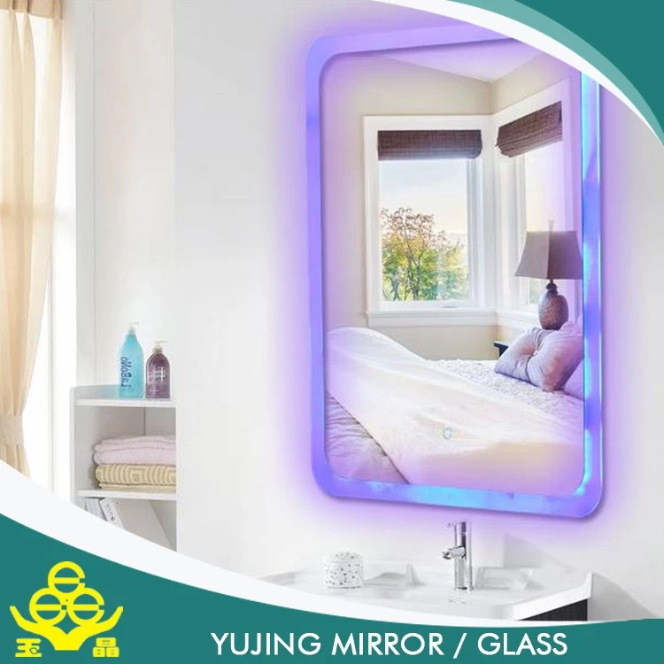 China smart mirror for bathroom price / touch screen silver mirror intertek mirror fabricante