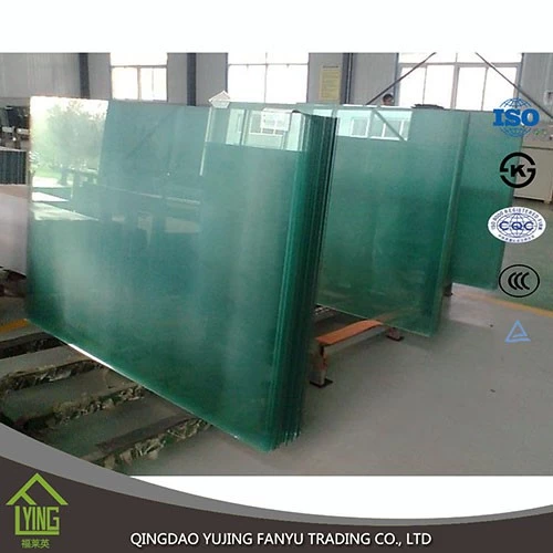 China 2mm - 19mm clear toughened glass sheet cut to size for buliding fabricante