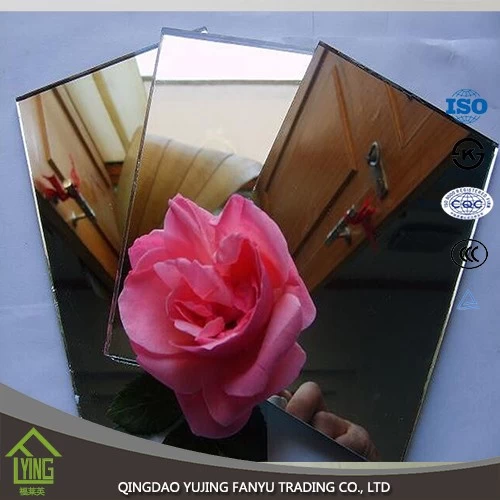 China 3-6 mm large size colored / tinted float silver mirror manufacturer