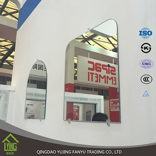 4mm 5mm Clear Decorative Beveled Silver And Aluminum Glass Mirror For Wall Factory