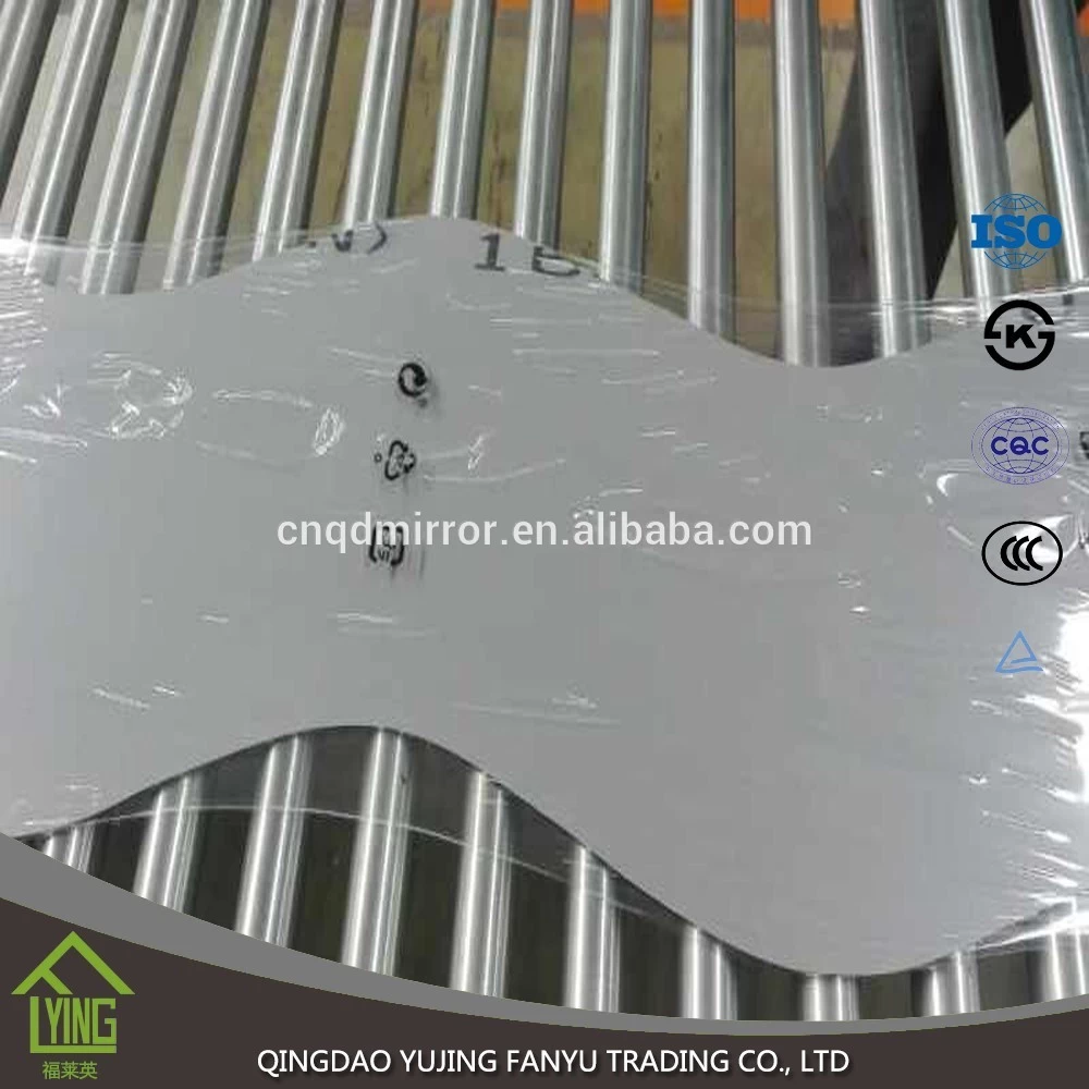 China 4mm deeply processing mirror wavy shaped mirror manufacturer