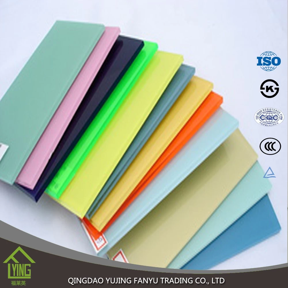 China 5mm colorful coated glass for home decoration manufacturer