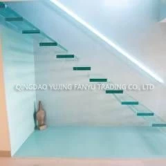 China 8+8mm clear laminated glass for railing and stairs manufacturer
