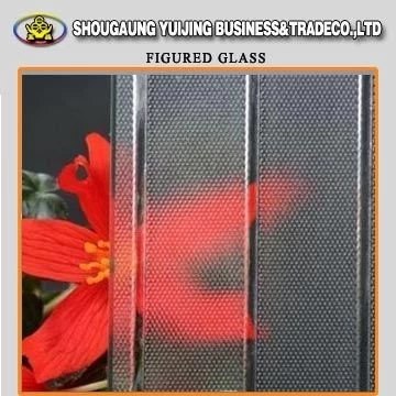 China Yujing 3-10mm patterned glass for decoration manufacturer