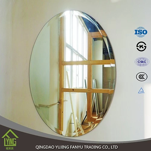 China 20" Inch 5mm 6mm Beveled Polished Frameless Round Wall Mirror manufacturer