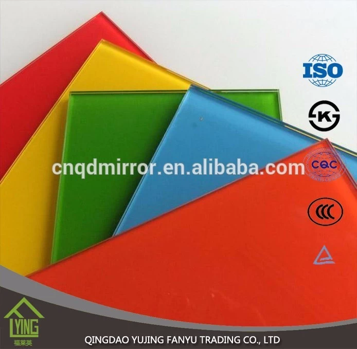 الصين Colored Mirror/tinted sheet glass with custom shape for decoration الصانع