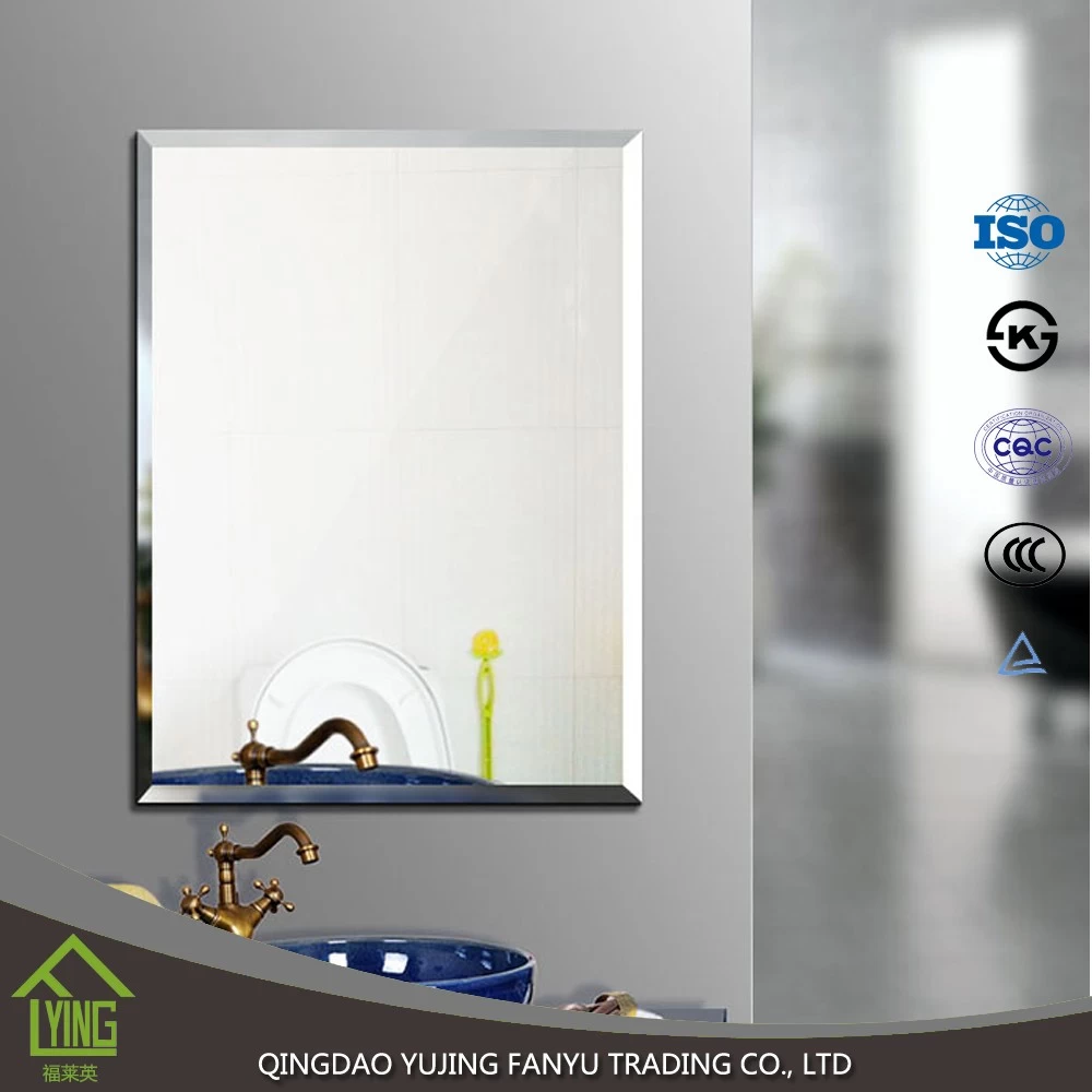 China Edge polished rectangle silver mirror dressing mirror manufacturer