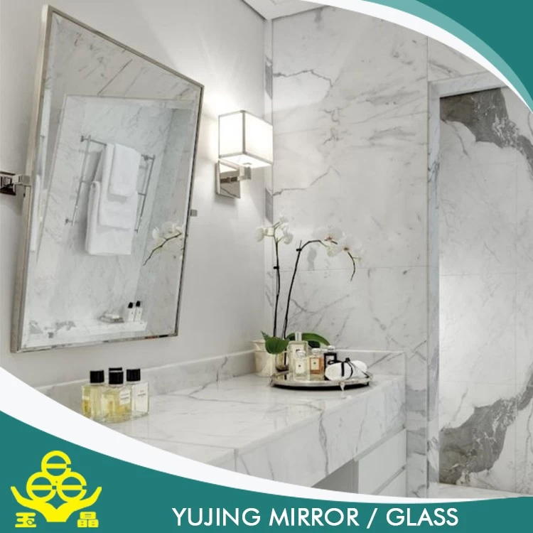 China Hoge kwaliteit binnen decoratieve Wandmodellen badkamer wand spiegel voor hotel fabrikant