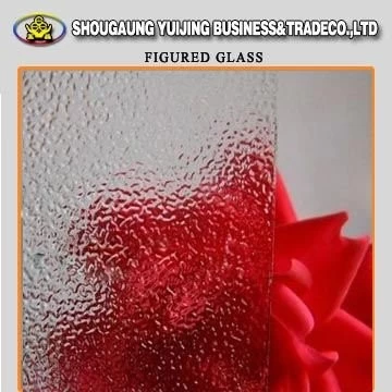 China Hot sell low price figured glass from china manufacturer