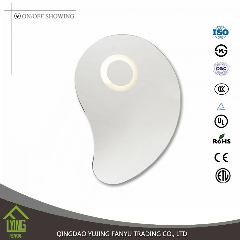 China Chrom-Finishing und Runde Form LED Licht Spiegel Hersteller