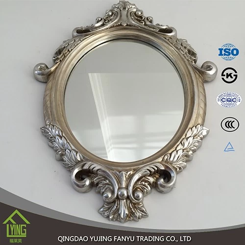 China Espelho de alumínio polido bordas processados espelho em pé fabricante
