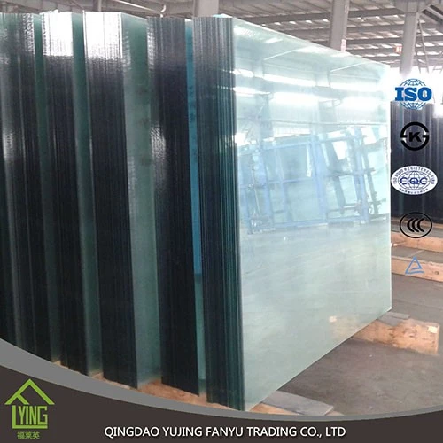 China Shandong yujing best selling tempered glass for building glass manufacturer