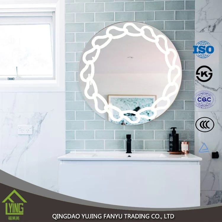 China Top Grade New Coming Silver Mirror Modern Home Decor Bath Mirror LED Bathroom Mirror manufacturer