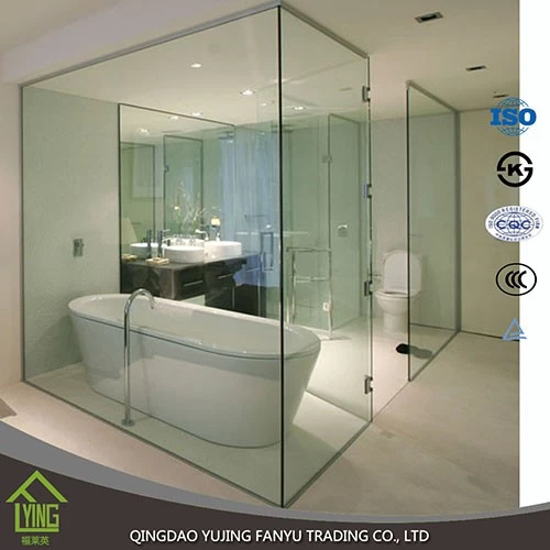 中国 优质12mm 清钢化淋浴隔断玻璃高品质玻璃 制造商