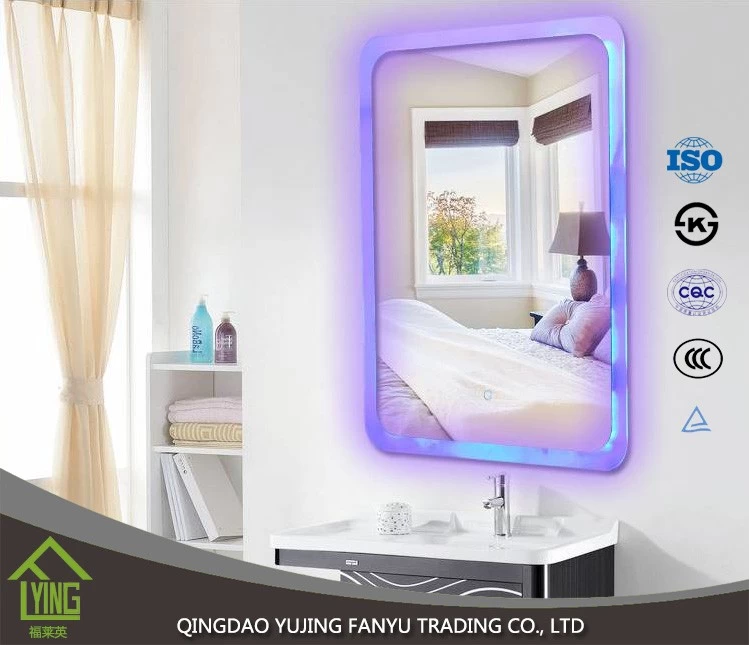 الصين مصنع أعلى جودة \"الفندق قيادة مرآة الغرور مرآة الحمام\" مع الأضواء الصانع