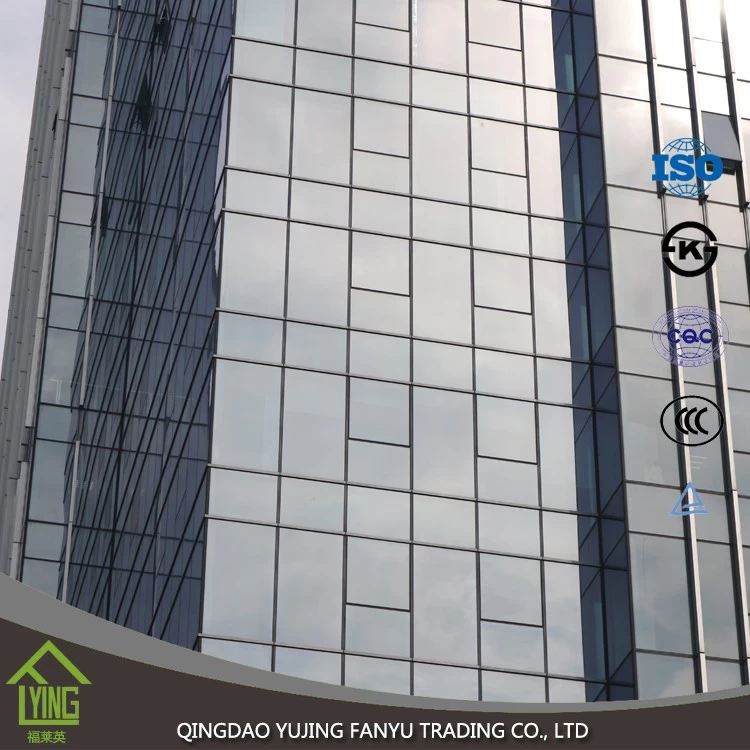 중국 Top quality office building clear tempered glass price hot sale 제조업체