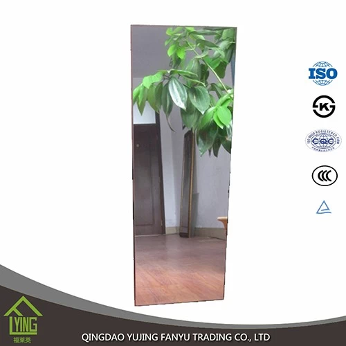 China YUJING vinyl back safety environmental protection double coated silver mirror manufacturer manufacturer