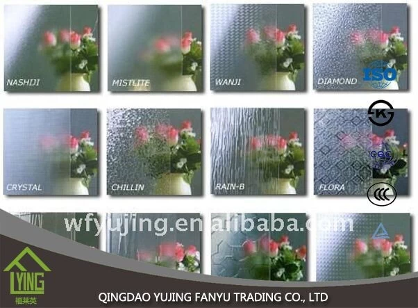 China China gemusterte Glas Yujing gemusterte Glas in china Hersteller