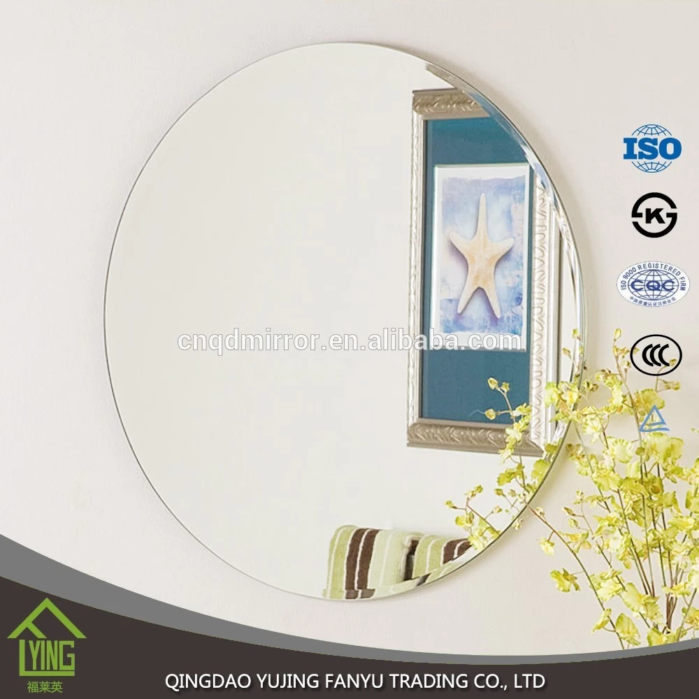 الصين bathroom mirror 2mm thickness processing mirror price in professional package الصانع
