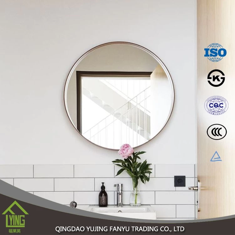 Cina cheap frameless mirror wholesale round shape wall mirror produttore