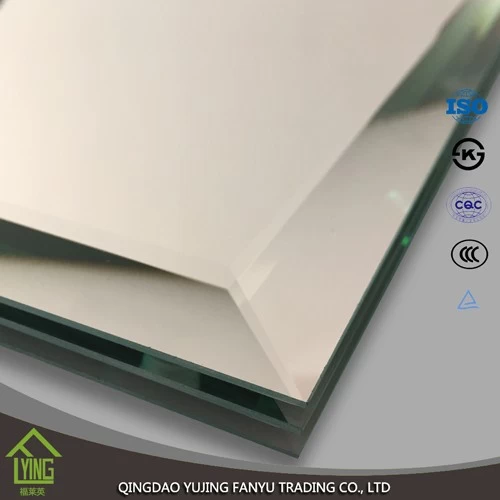 Китай double coating Silver Mirror vanity with round edges 1.8mm 2.7mm 4mm thickness производителя