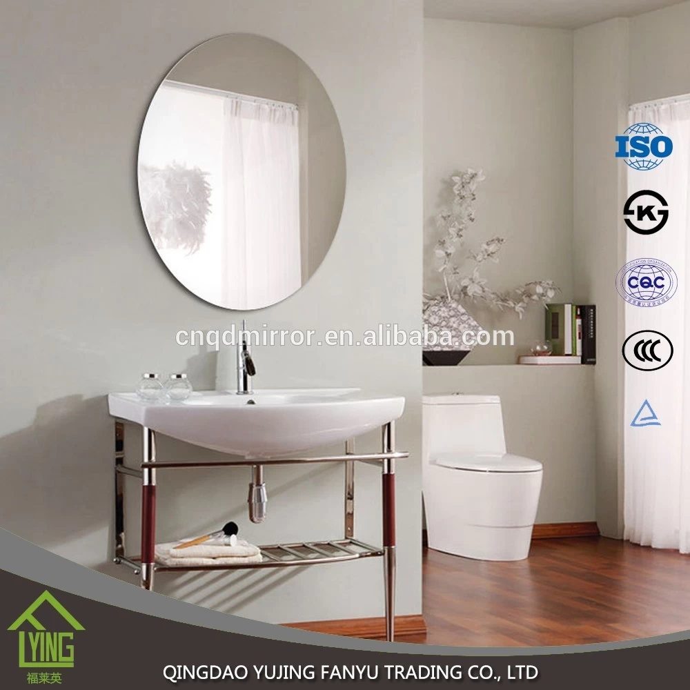 porcelana delivery 1.5/3/5/4/6mm thickness Bathroom Mirror with light for decoration fabricante