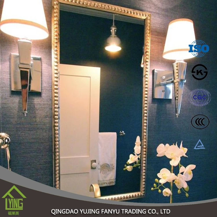 중국 공장 2mm - 6mm 맑은 욕실 거울 / 사각형 유리 거울 제조업체
