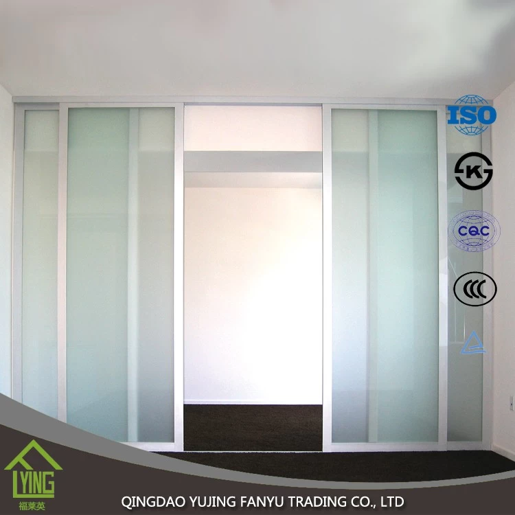 الصين high quality 4mm 5mm 6mm 8mm frosted glass price, frosted glass office partitions الصانع