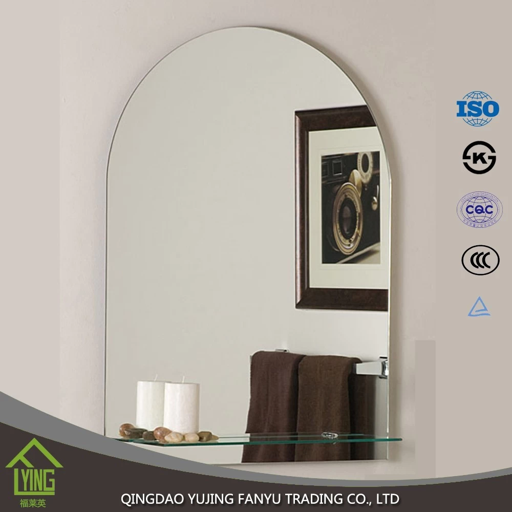porcelana large Bathroom Mirror with double paint 1.8mm 3mm 4mm 5mm thickness fabricante