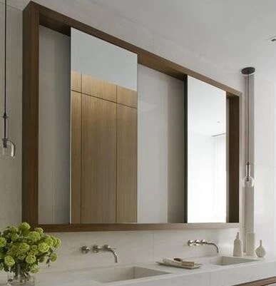 China rectangle mirror shape and illuminated feature bathroom mirror manufacturer