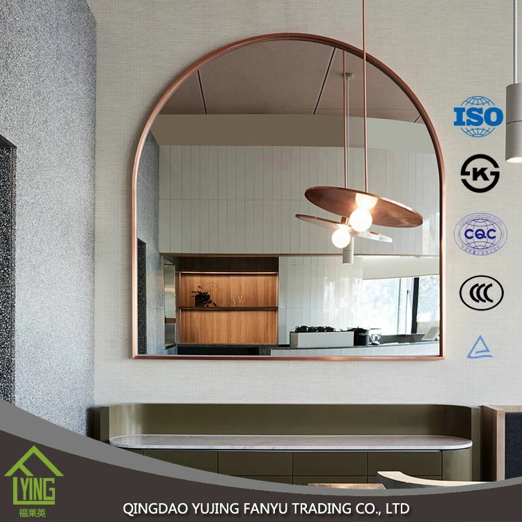 China shandong factory large floor silver mirrors for decoration manufacturer