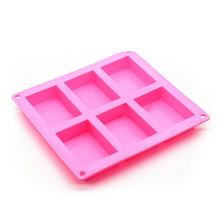 Buy Wholesale China Silicone Soap Molds 6 Grids Oval Rectangle