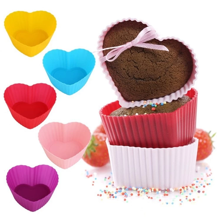 Factory Free Sample Dimensional Heart Shape Silicone Cake Mold