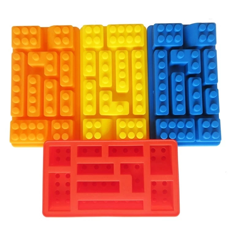  Lego Red Ice Cube Bricks Tray: Ice Cube Molds: Home & Kitchen