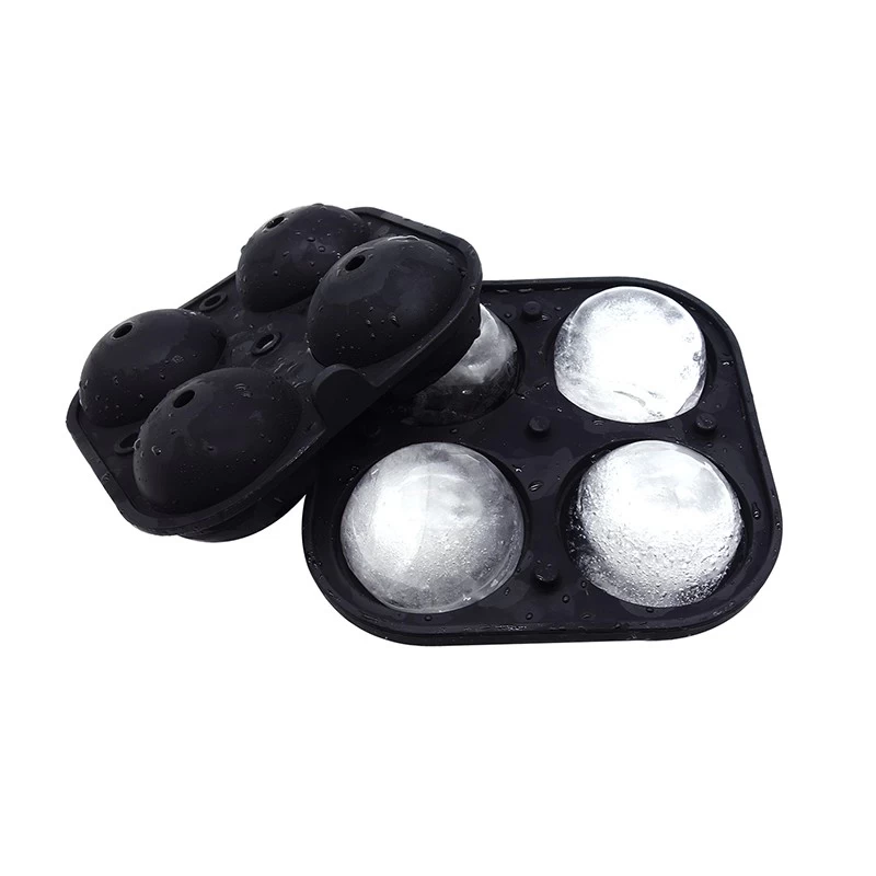 2.5 Inch Large Ice Sphere Mold Tray for Whiskey Ice Ball Maker with Lids Round Ice Ball Mold for Cocktail