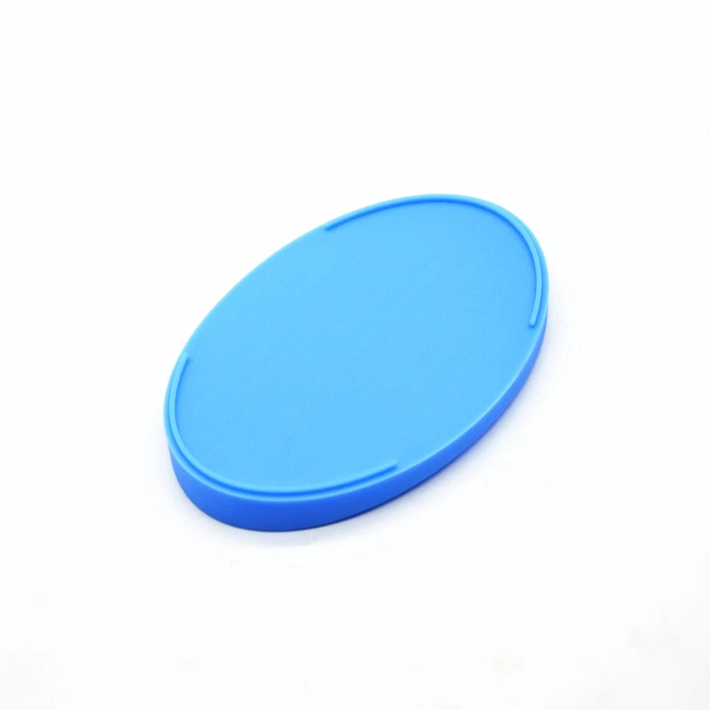 4 Pack Assorted Color Oval Silicone Soap Dish Set FDA Silicone Soap Saver Holder Tray