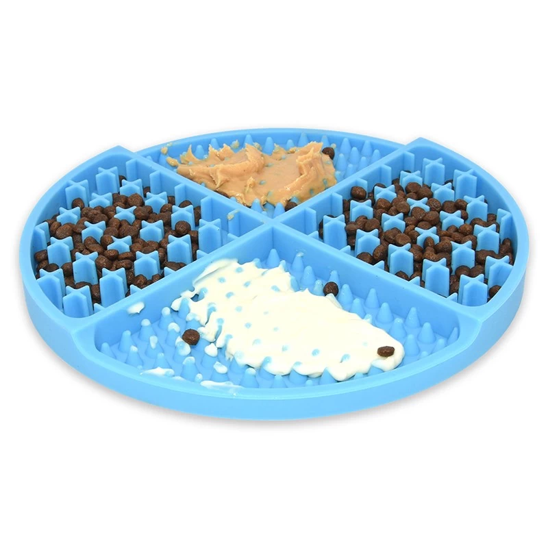 BHD Factory Wholesale Pet Training Dog Lick Pad Nonstick Dog Slow Feeder for Anxiety Relief BPA free Silicone Slow Feeder