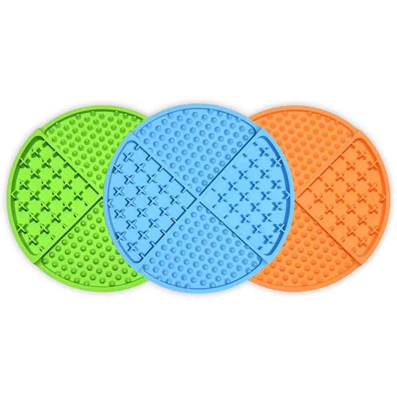 BHD Factory Wholesale Pet Training Dog Lick Pad Nonstick Dog Slow Feeder for Anxiety Relief BPA free Silicone Slow Feeder