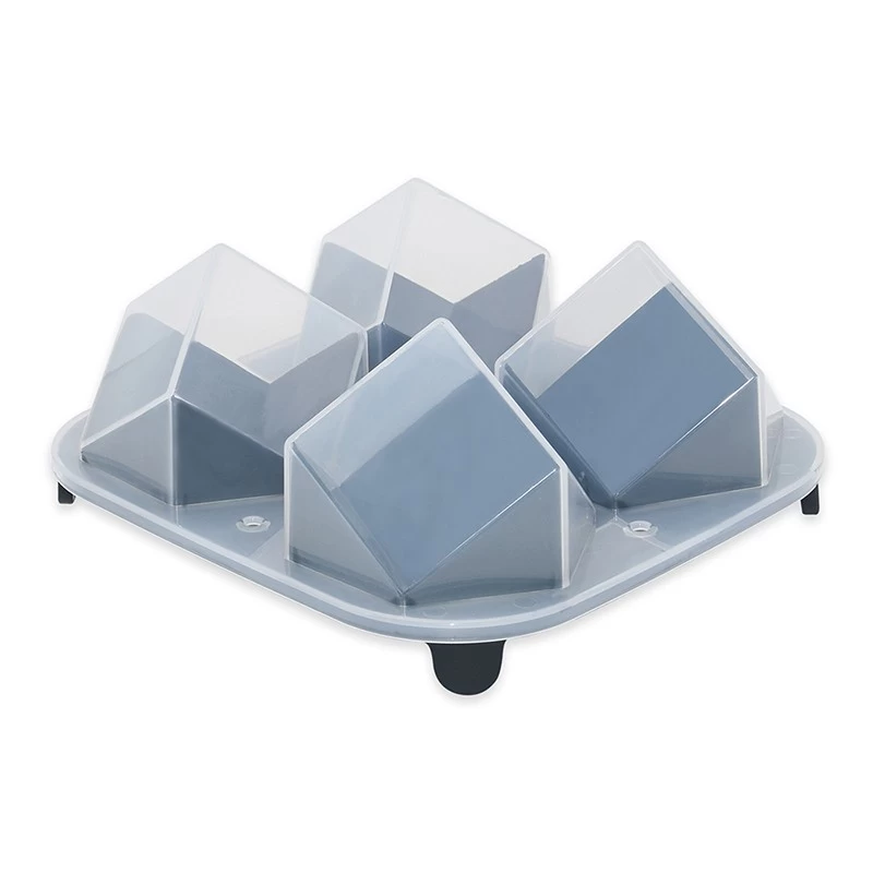 BPA GRATUIT Factory Fabrication Fabricant de glaçons Cube de haute qualité Novelty Design 4 Cube 2 "Jumbo Glace Cube Mouling Moulding