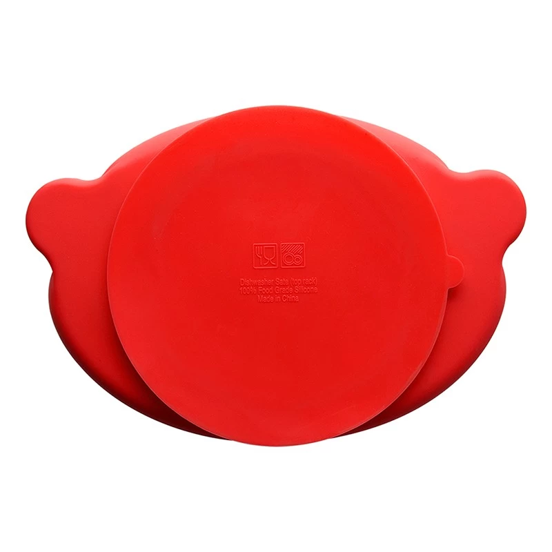 Benhaida BPA Free Toddlers Silicone Baby Placemat, Silicone Suction Baby Plates
