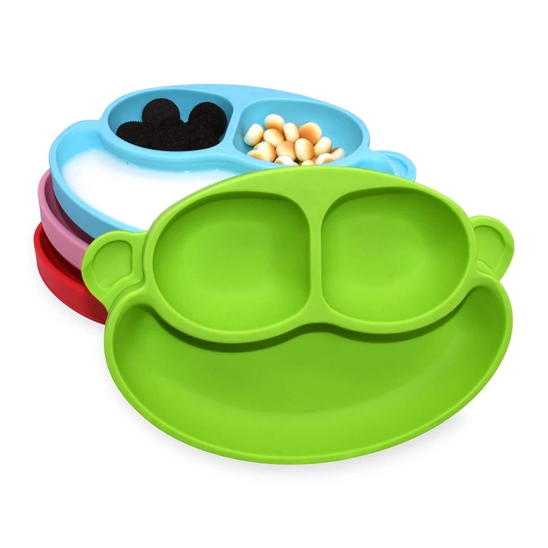 Benhaida BPA Free Toddlers Silicone Baby Placemat, Silicone Suction Baby Plates