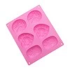 Benhaida Silicone Soap Molds 6 Cavities Silicone Baking Mold Cake Pan for Soap Making