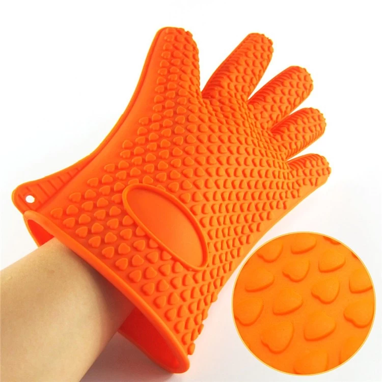 Best Versatile Heat Resistant Grill Gloves with meat claw | Insulated Silicone Oven Mitts For Grilling