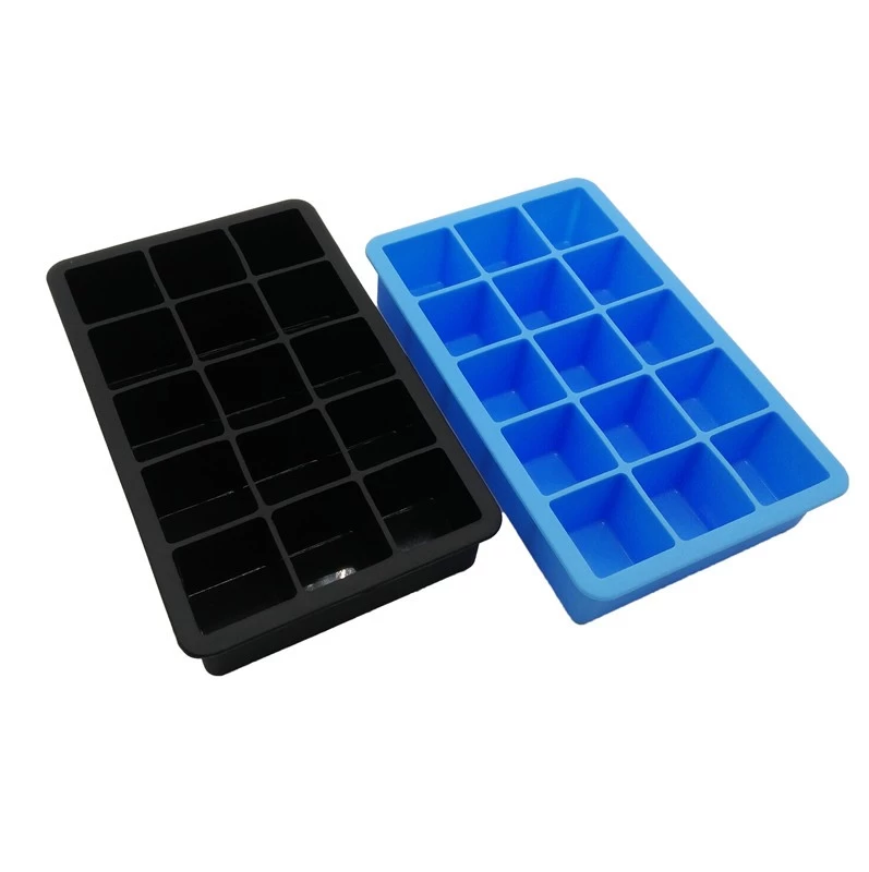 China Factory 15 Cubes Silicone Ice Cube Tray Chocolate Mold