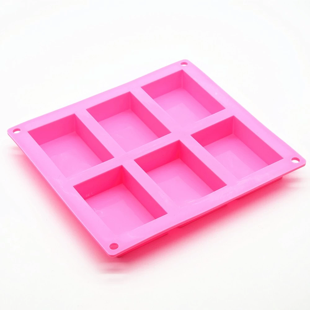 Custom Silicone Molds For Soap Making, Silicone 6 Cavity Soap Molds