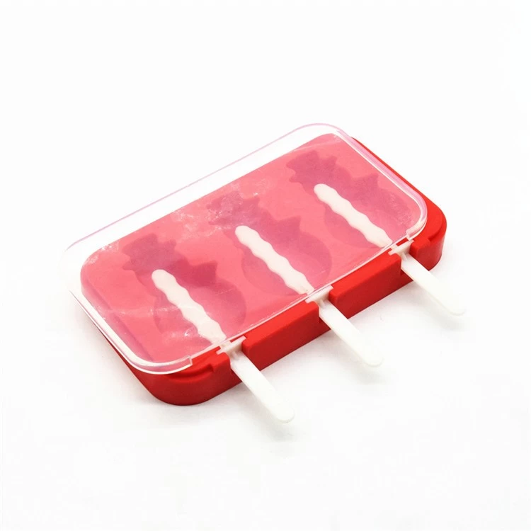 FDA LFGB Flexible Silicone Pop Maker/Silicone Ice Cream Sticks Mold
