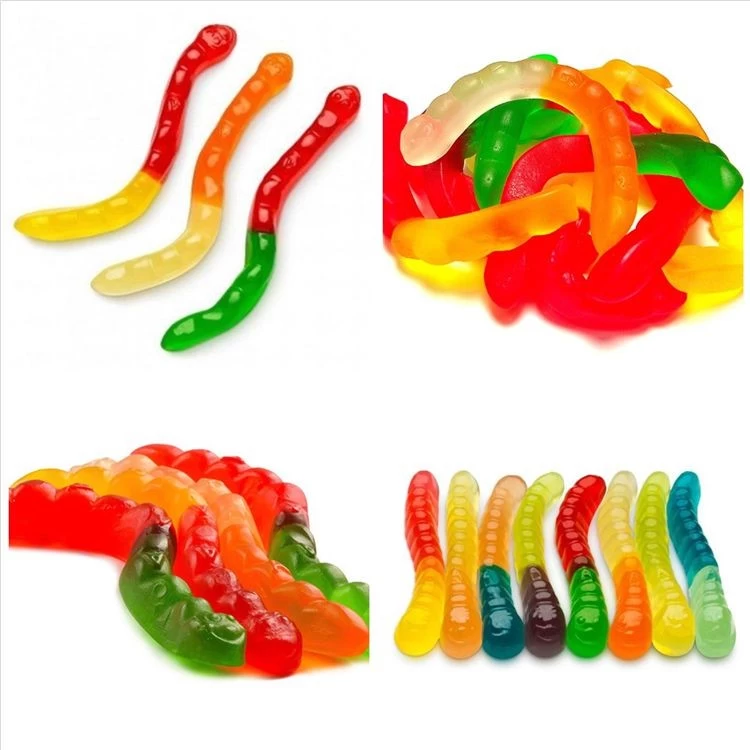 Food Grade Gummi Candy Mold, FDA Silikon Gummibärchen Worms Candy Mold, Gummibärchen Worm Silikon Formen mit Pipetten