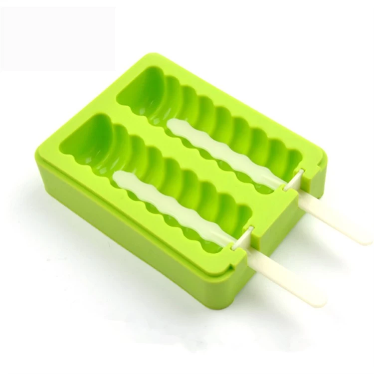 Ice Pop Molds Soft Popsicle Molds Ice Pop Makers With Lid Reusable Silicone Molds 2 Different Shapes ice popsicle