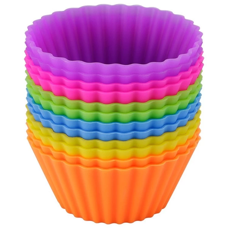 China Jumbo Large Muffin Cups FDA Silicone Baking Cups, silicone cupcake liners, silicone molds cakes manufacturer